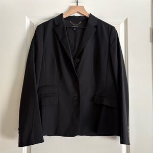 Talbots Black Blazer with Faux Pockets
